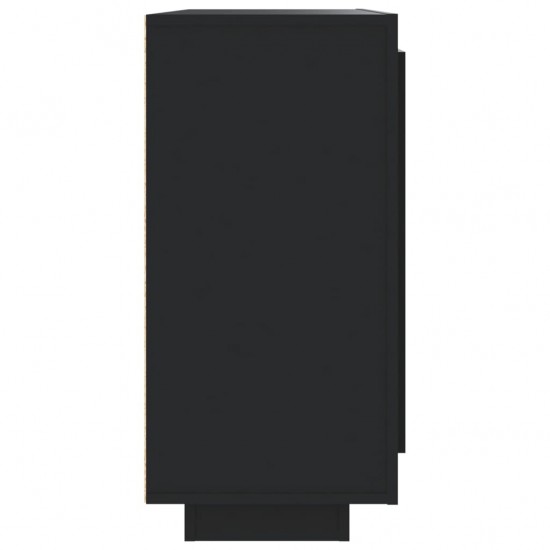 Šoninė spintelė, juodos spalvos, 92x35x75cm, apdirbta mediena