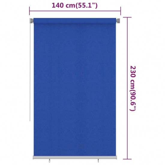 Lauko roletas, mėlynos spalvos, 140x230cm, HDPE