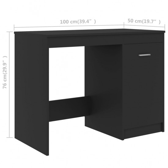 Rašomasis stalas, pilkos spalvos, 100x50x76cm, MDP