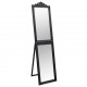 Laisvai pastatomas veidrodis, juodos spalvos, 40x160cm