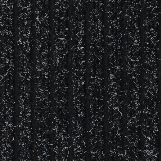 Durų kilimėlis, antracito spalvos, 80x120cm, dryžuotas