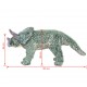 Stovintis pliušinis žaislas triceratopsas, žalios spalvos, XXL