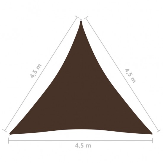 Uždanga nuo saulės, ruda, 4,5x4,5x4,5m, oksfordo audinys