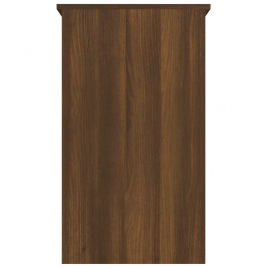 Rašomasis stalas, rudos ąžuolo spalvos, 90x45x76cm, mediena