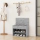 Batų suoliukas, betono pilkos spalvos, 60x30x45cm, MDP