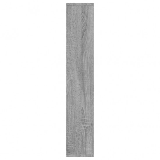 Sieninė lentyna, pilka ąžuolo, 36x16x90cm, apdirbta mediena
