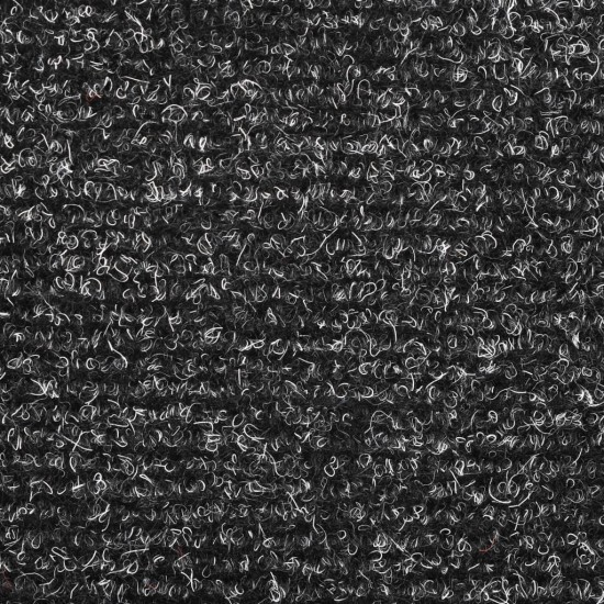 Lipnūs laiptų kilimėliai, 10vnt., tamsiai pilki, 65x21x4cm