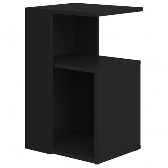 Šoninis staliukas, juodos spalvos, 36x30x56cm, MDP