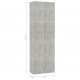 Biuro spinta, betono pilkos spalvos, 60x32x190 cm, MDP