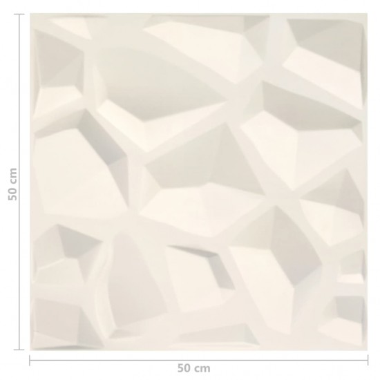 Sienų plokštės, 12vnt., 0,5x0,5m, 3m², 3D