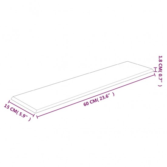 Sienų plokštės, 12vnt., rudos, 60x15cm, dirbtinė oda, 1,08m²