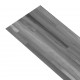 Grindų plokštės, pilkos spalvos, PVC, 2,51m², 2mm, dryžuotos