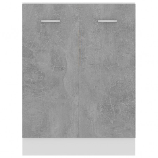Apatinė spintelė, betono pilkos spalvos, 60x46x81,5cm, MDP