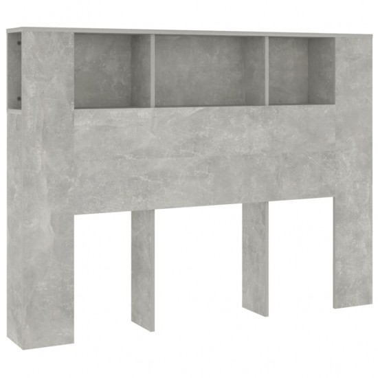 Galvūgalis-spintelė, betono pilkos spalvos, 140x18,5x104,5cm
