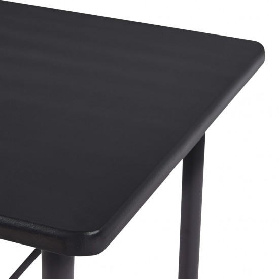 Baro stalas, juodos spalvos, 120x60x110cm, MDF