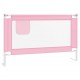 Apsauginis turėklas vaiko lovai, rožinis, 120x25cm, audinys