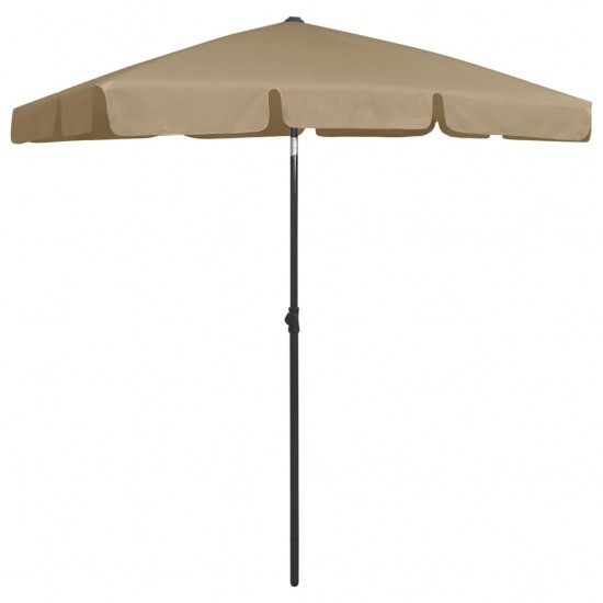 Paplūdimio skėtis, taupe spalvos, 180x120cm
