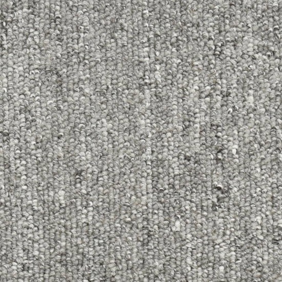 Laiptų kilimėliai, 15vnt., šviesiai pilkos spalvos, 56x17x3cm