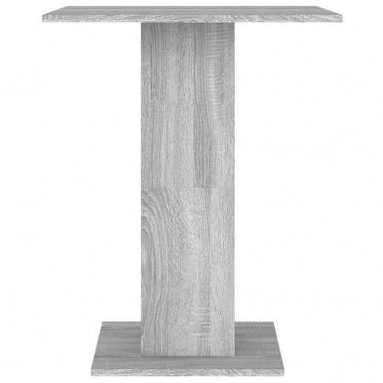 Bistro stalas, pilkas ąžuolo, 60x60x75cm, apdirbta mediena