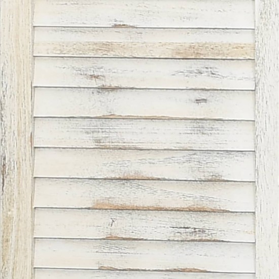 Kambario pertvara, 3 dalių, baltos spalvos, 105x165 cm, mediena