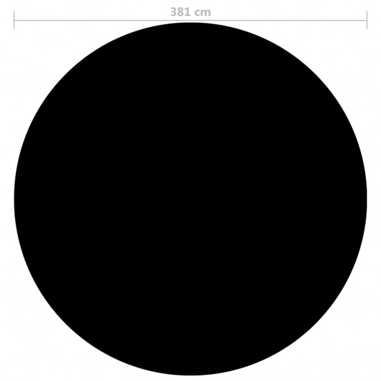 Baseino uždangalas, juodos spalvos, 381cm, PE