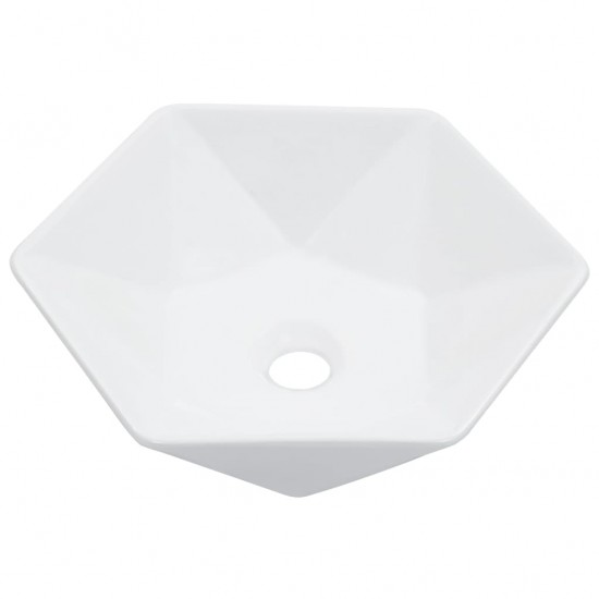 Praustuvas, baltos sp., 41x36,5x12cm, keramika
