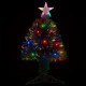 Dirbtinė Kalėdų eglutė su stovu/LED, 64cm, optinis pluoštas