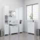 Vonios kambario spintelė, baltos spalvos, 60x33x80cm, MDP