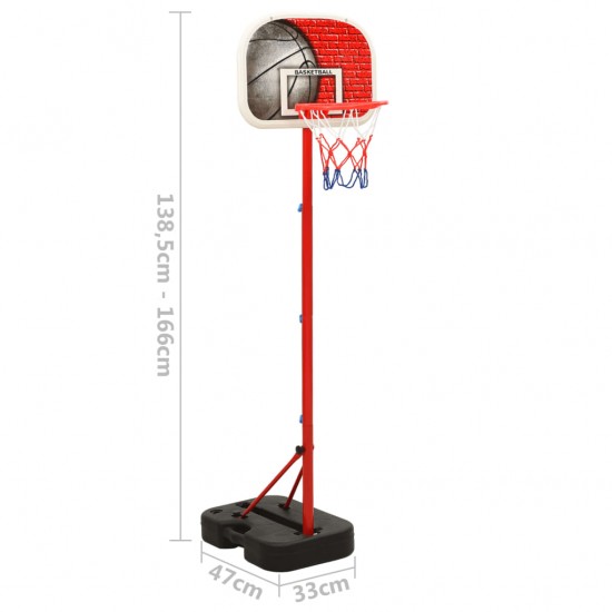 Nešiojamas krepšinio rinkinys, 138,5–166cm, reguliuojamas