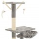 Draskyklė katėms su stov. iš sizalio, 230-250cm, pilkos spalvos