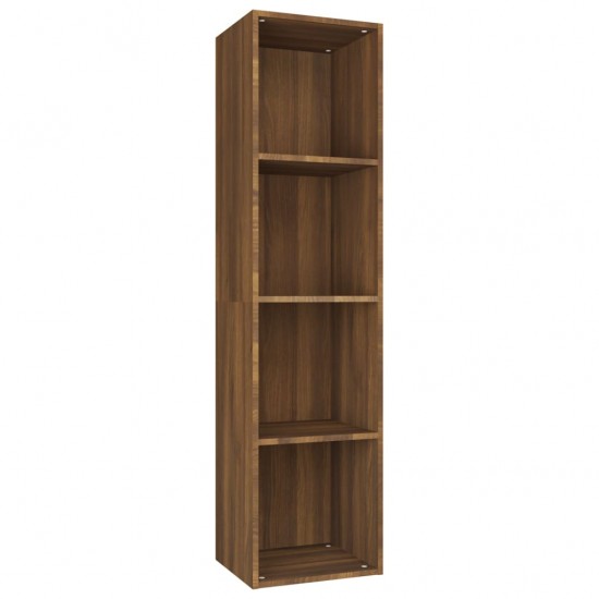 Knygų/televizoriaus spintelė, ruda, 36x30x143cm, mediena