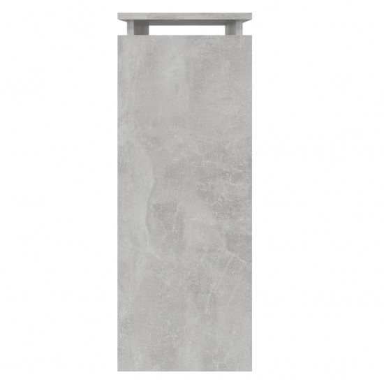 Konsolinis staliukas, betono pilkos spalvos, 80x30x80cm, MDP