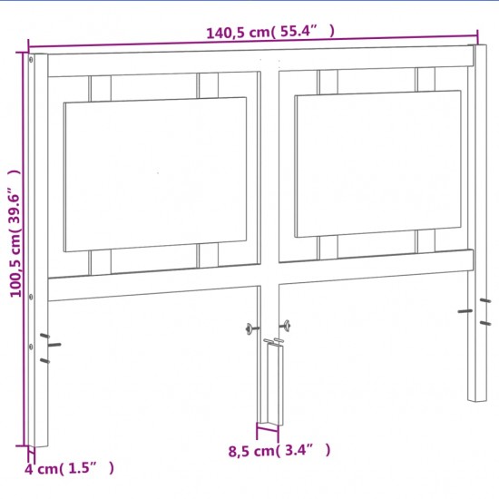 Galvūgalis su LED, baltos spalvos, 80x5x78/88cm, dirbtinė oda