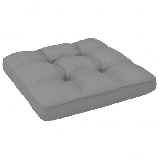 Paletės pagalvėlė, pilkos spalvos, 80x80x10cm, audinys