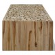 Kavos staliukas, 90x50x30cm, natūrali tikmedžio mediena