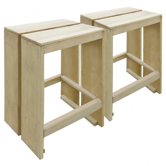 Sodo baro baldų komplektas, 3 dalių, impregnuota pušies mediena