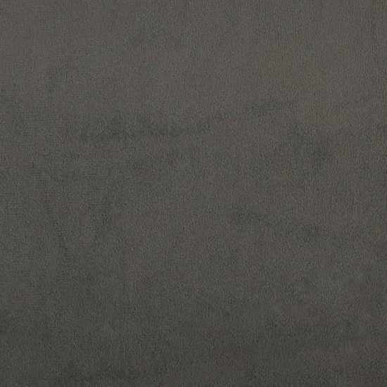 Spyruoklinis čiužinys, tamsiai pilkas, 90x200x20 cm, aksomas