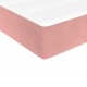 Spyruoklinis čiužinys, rožinės spalvos, 80x200x20cm, aksomas