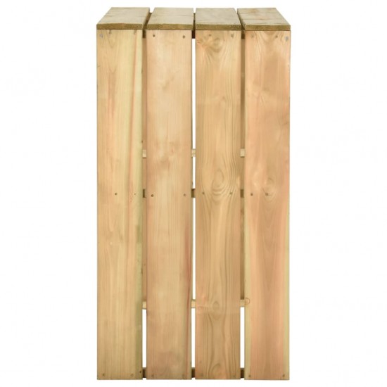 Baro stalas, 100x60x110cm, impregnuota pušies mediena