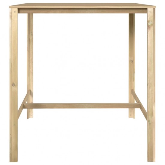 Baro stalas, 110x100x110cm, impregnuota pušies mediena