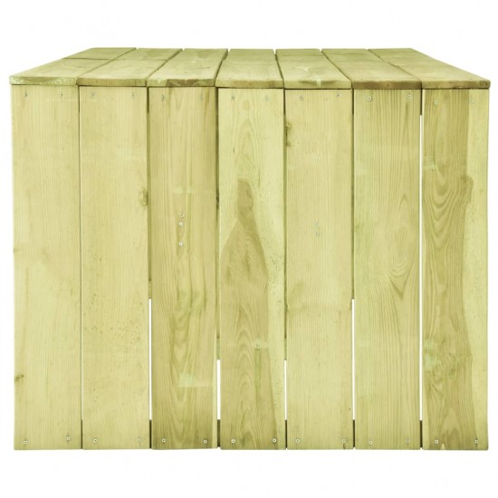 Sodo stalas, 220x101,5x80cm, impregnuota pušies mediena