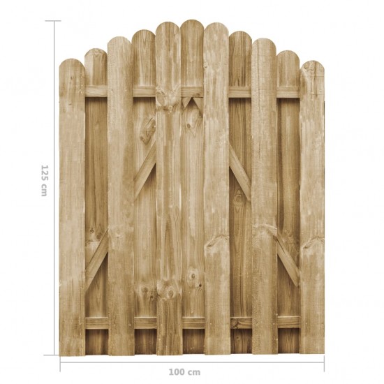 Sodo vartai, 100x125cm, impregnuota pušies mediena