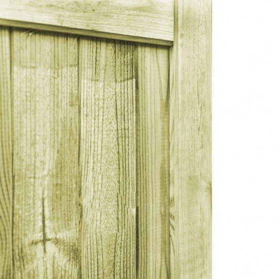 Sodo vartai, 2vnt., 300x100cm, impregnuota pušies mediena