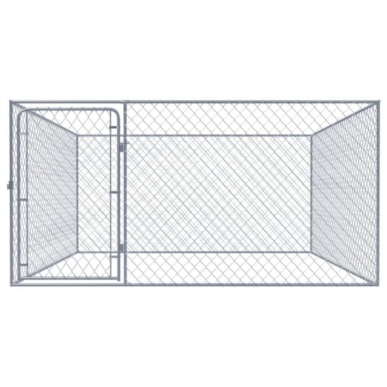 Lauko voljeras šunims, 2x2x1m, galvanizuotas plienas