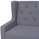 Trivietė sofa, audinys, pilka