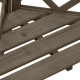 Kampinis treliažas, pilkas, 50x50x145cm, eglės medienos masyvas