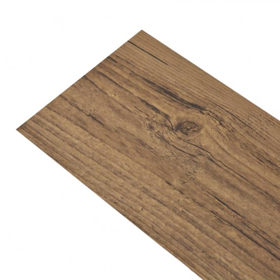 Grindų plokštės, riešutmedžio rudos, PVC, 2,51m², 2mm