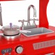 Vaikiška virtuvėlė, raudonos spalvos, 84x31x89cm