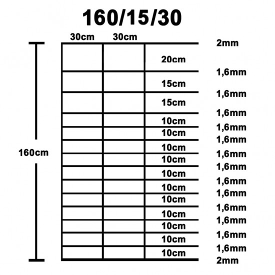 Sodo tvora, sidabrinė, 50x1,6m, galvanizuotas plienas