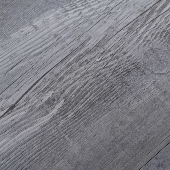 Grindų plokštės, matinės medienos pilkos, PVC, 2,51m², 2mm